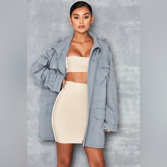 Rare and unique oversized denim jacket Mistress Rocks - Picture 4 of 10